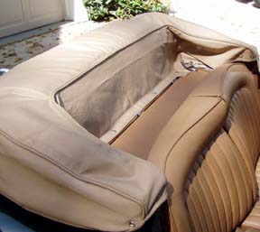 XK120 original style top boot for the DHC from World Upholstery