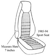 Sport and standard seat differences