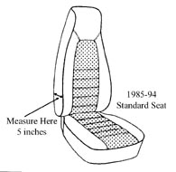 Sport and standard seat differences