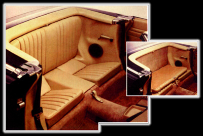 Mercedes W107 SL Folding Rear Seat